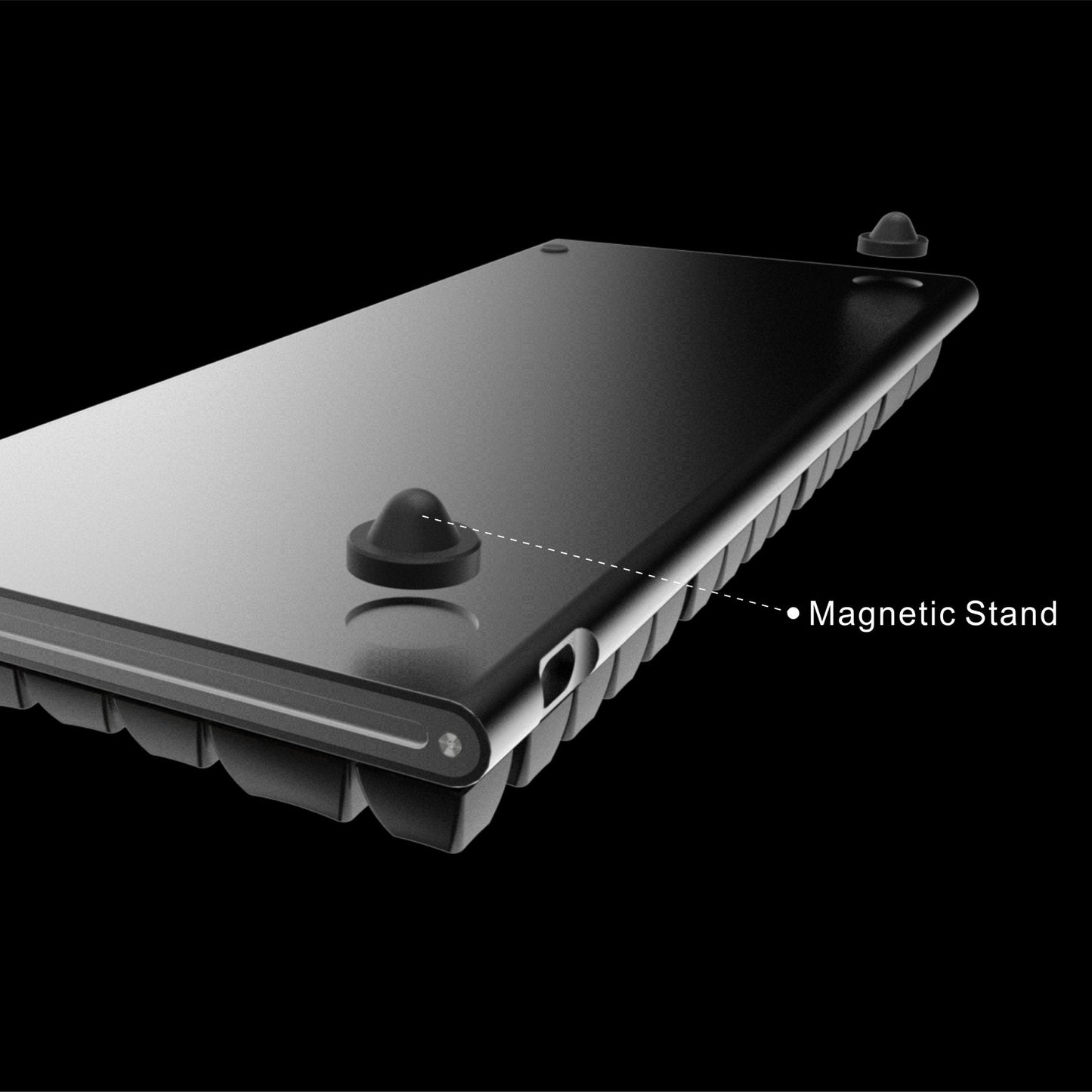 Rendering of the X-Bows Knight ergonomic keyboard back