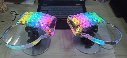 Gateron Silent RedX - Bows® Surfing Split Ergonomic Keyboard - PRE - ORDER IKeyboard