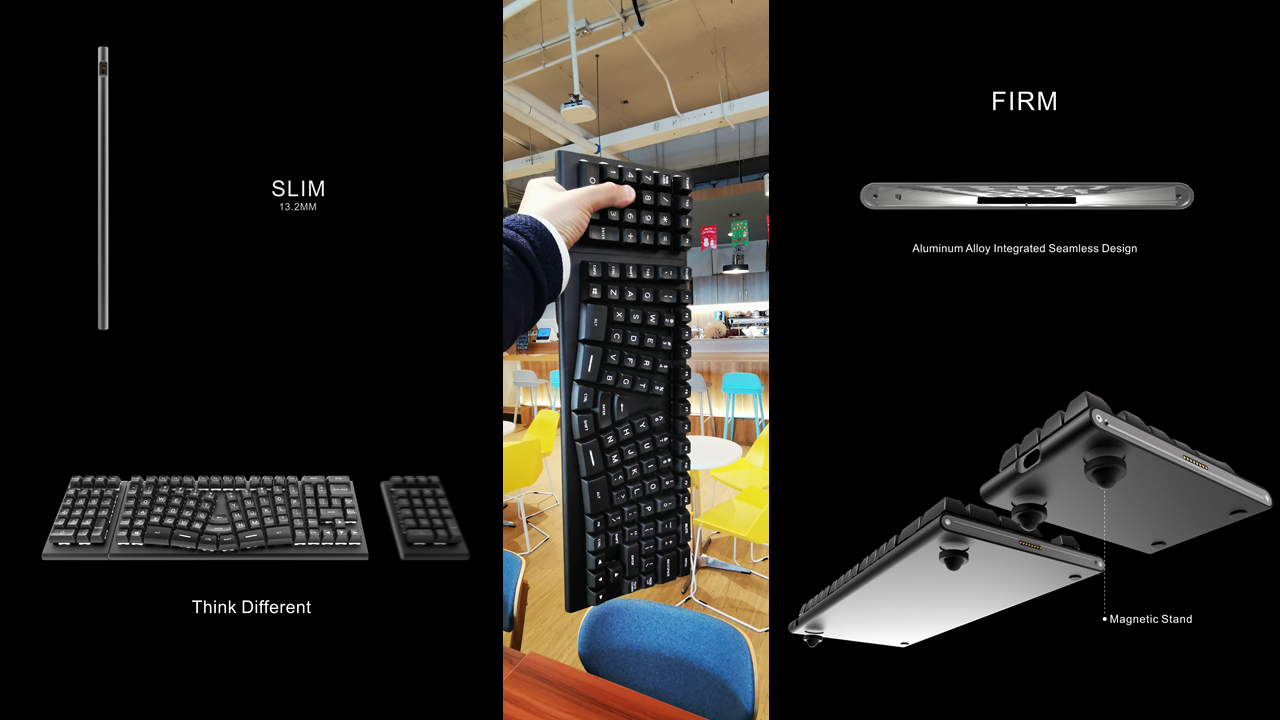 X-BOWS Knight Plus ergonomic keyboard