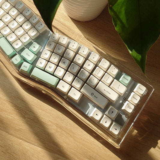 Silent RedX - Bows® Crystal Wireless Ergonomic Keyboard （Pre - order）KeyboardWindows