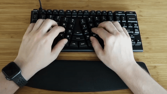 Move the backspace from upper right corner to middle to reduce the workload of pinky finger
