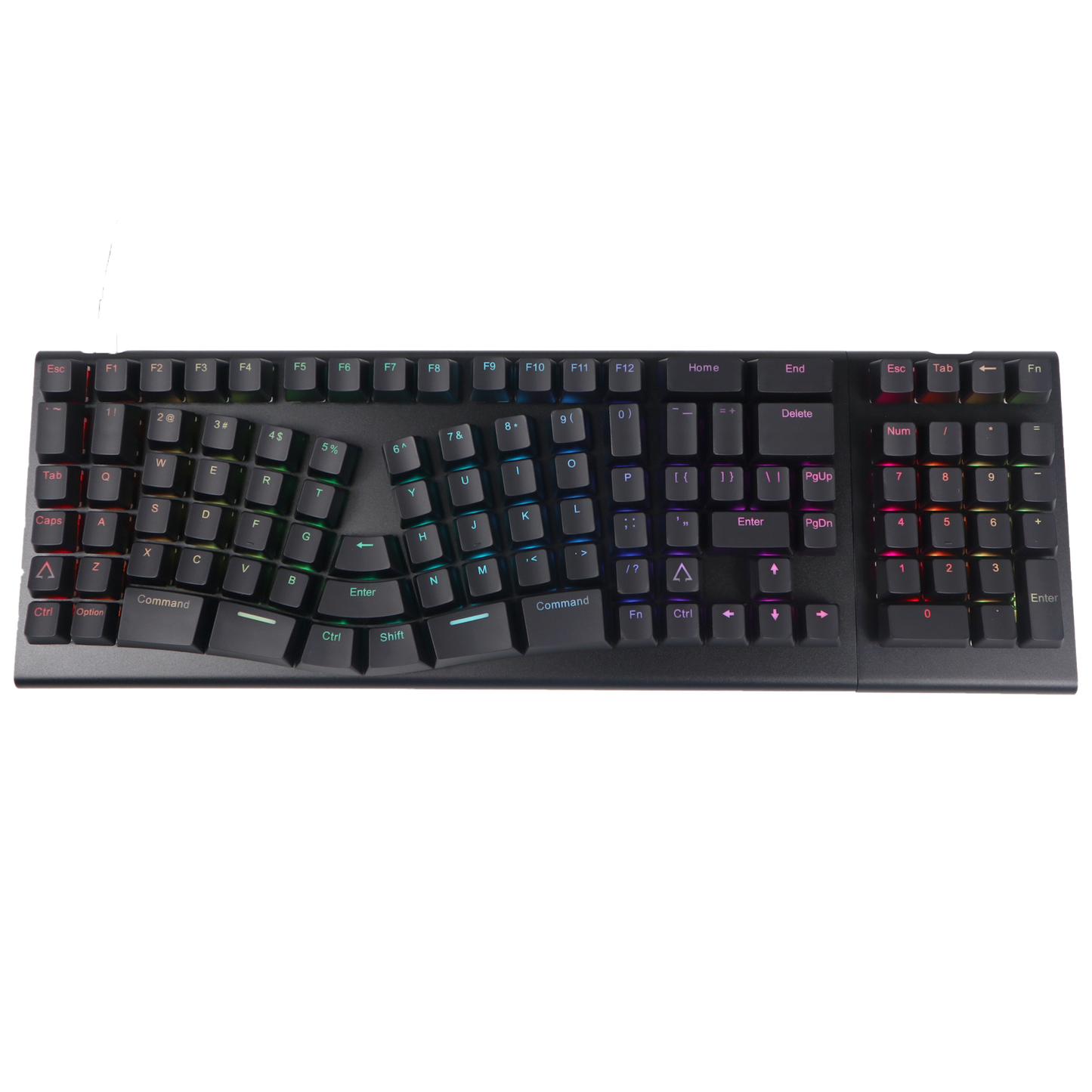 X-Bows Knight Plus Ergonomic Mechanical Keyboard with Detachable Number Pad (QMK Firmware)